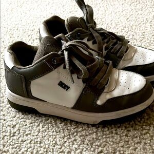 DKNY Womens olive green and white sneakers size 6.5